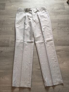 NWT Giorgio Inserti size 38 gray pleated front dress pants